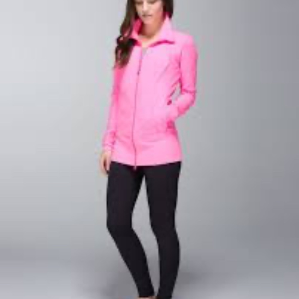 Lululemon Athletica Nice Asana Relaxed Fit Jacket - Zing Pink Light - Size 2